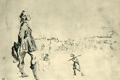 Stehende männliche Figur von Stefano della Bella