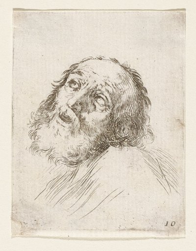 Kopf des reumütigen Heiligen Petrus von Stefano della Bella