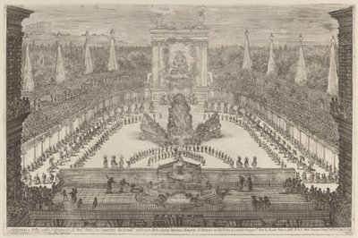 Der Prinz der Toskana, seine Pferdetruppen und Kutschen um den Berg Atlas von Stefano della Bella