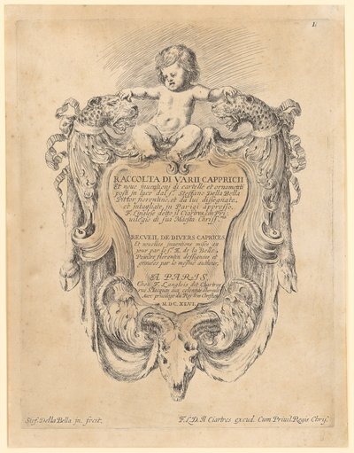Titelblatt von Stefano della Bella
