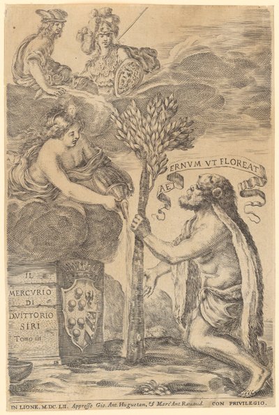 Titelblatt zum dritten Band des „Mercurio“ von V. Siri von Stefano della Bella