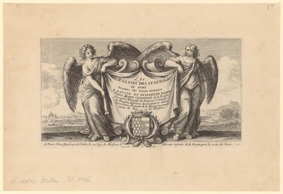 Titelseite zu "Les Eglises des Stations de Rome" von Stefano della Bella