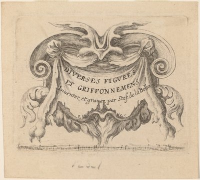 Titelseite für Diverses Figuren und Kritzeleien, 1646 von Stefano della Bella