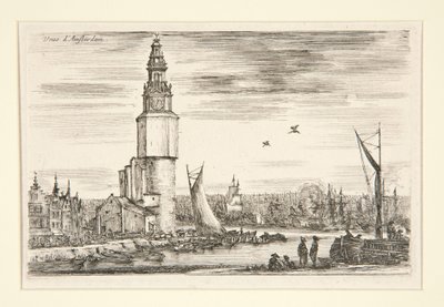 Ansicht von Amsterdam, aus der Serie Ansichten von Seehäfen von Stefano della Bella