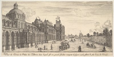 Ansicht der Kuppel des Palastes der Tuilerien, aus Verschiedene Ansichten bemerkenswerter Orte, 1649-51 von Stefano della Bella