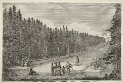 Ansichten der Villa von Pratolino von Stefano della Bella