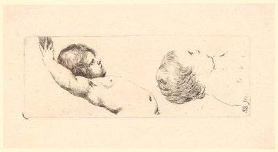 Zwei Kinderstudien von Stefano della Bella