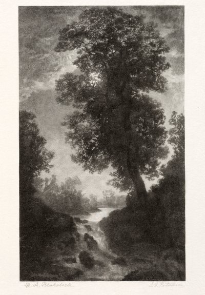 Ein Wasserfall im Mondlicht von Stephen Greeley Putnam