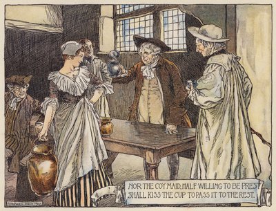 Illustration für Das verlassene Dorf von Oliver Goldsmith von Stephen Reid
