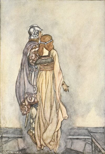 Sie erhoben sich in die Luft, Illustration aus 