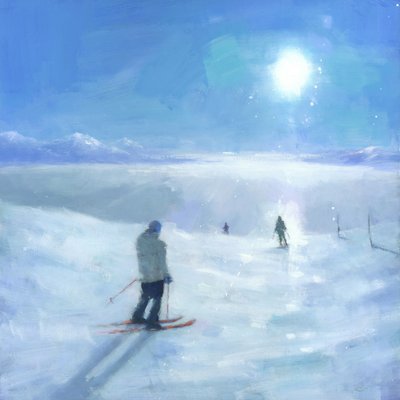 Sonniges Bergskifahren von Steve Mitchell