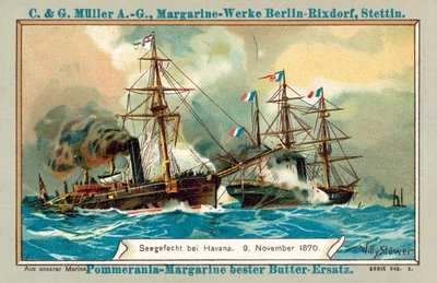 Seeschlacht bei Havanna, 9. November 1870 von Stoewer Willy