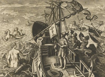 Christophorus Columbus Ligur Americae Retectio von Stradanus