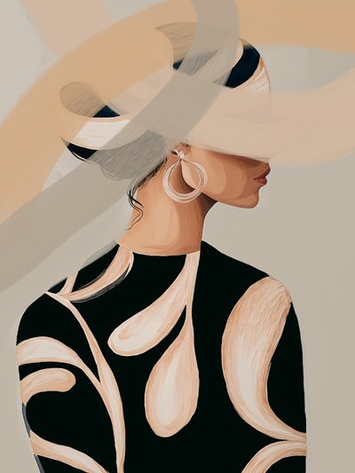 Abstraktes Modeporträt von Studio Palette