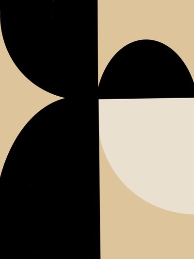 Abstrakte geometrische Kurven von Studio Palette