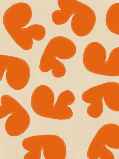 Abstrakte orange Formen von Studio Palette