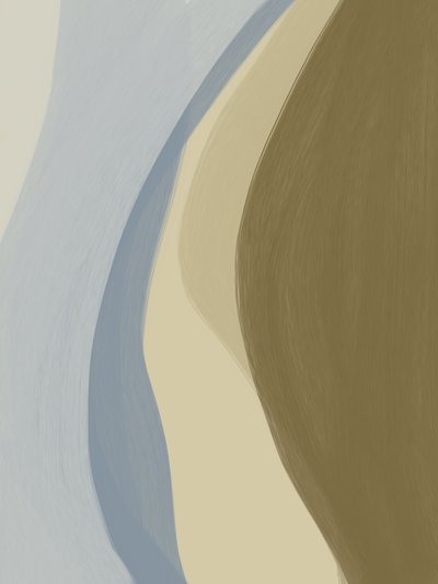 Erdige abstrakte Kurven von Studio Palette