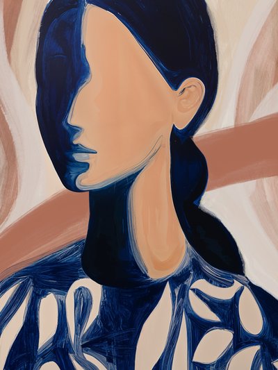 Elegantes blaues Profil von Studio Palette