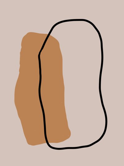 Moderne organische Abstraktion von Studio Palette