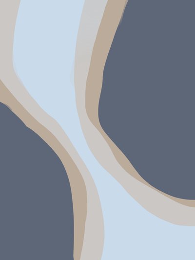 Gedämpfte abstrakte Wellen von Studio Palette