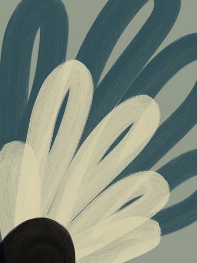 Serene abstrakte Blume von Studio Palette