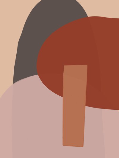 Warme abstrakte Formen von Studio Palette