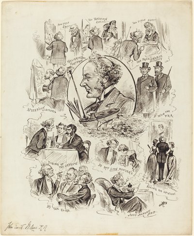 Tage mit Berühmtheiten: Mr. Millais, R.A. von Studio of Alfred Bryan