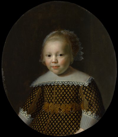 Porträt eines jungen Jungen von Style of Paulus Moreelse