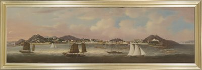 Ansicht der Praya Grande, Macao, um 1850 von Sunqua Sunqua