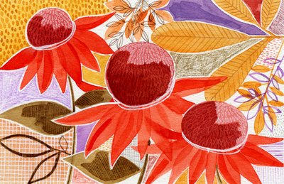 Bunte Herbstblüten von Susan Black