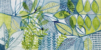 Serene Botanische Blätter von Susan Black