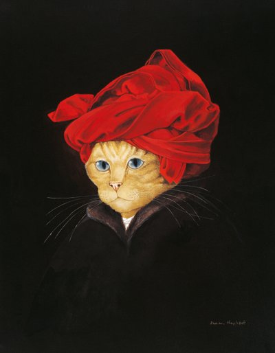 Illustration aus Cats Galore! A Compendium of Cultured Cats (veröffentlicht 2015) von Susan Herbert