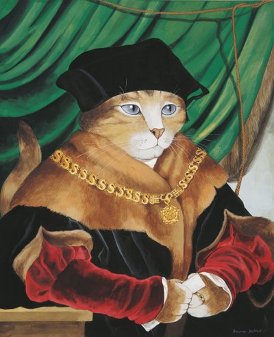 Illustration aus Cats Galore! A Compendium of Cultured Cats (veröffentlicht 2015) von Susan Herbert