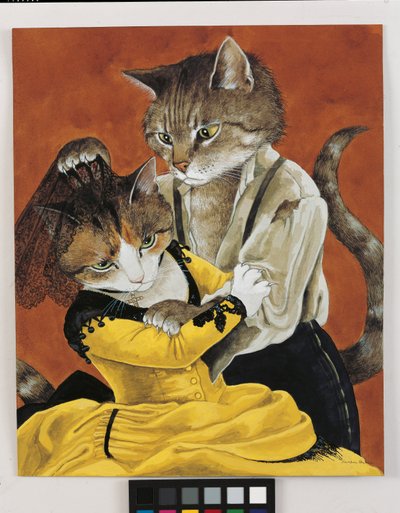 Illustration aus Cats Galore! A Compendium of Cultured Cats von Susan Herbert