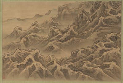 Berge und Schlucht von Suzuki Fuyō