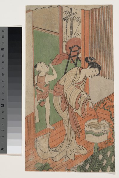 Auf der Veranda von Suzuki Harunobu
