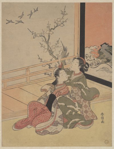 Sieh sie fliegen von Suzuki Harunobu