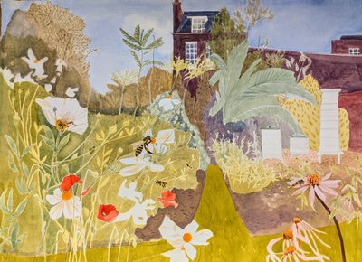 Bienen lieben Blumen, Blumen lieben Bienen, 2021 von Suzy Fasht