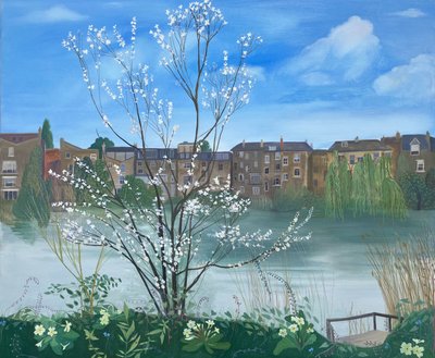 Teich Nr. 1, Hampstead Heath, 2025 von Suzy Fasht