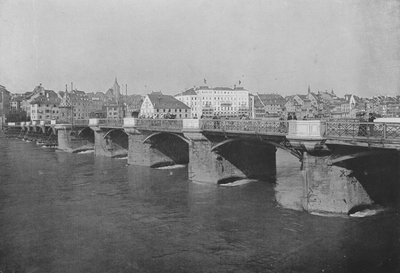 Basel, Die alte Brücke über den Rhein von Swiss Photographer