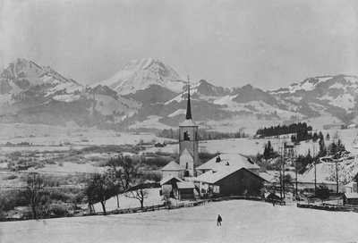 Le Moleson, Ansicht von Broc, Gruyere von Swiss Photographer