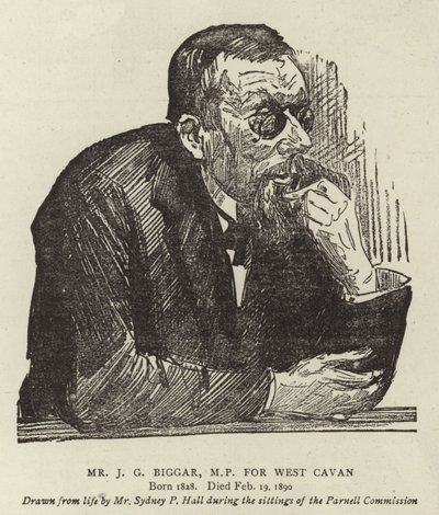 Mr. J. G. Biggar, Abgeordneter für West Cavan von Sydney Prior Hall