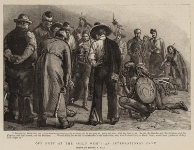 Außer Dienst im Wilden Westen, ein internationales Spiel von Sydney Prior Hall