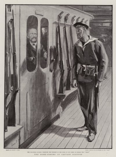 Die Heimkehr von Kapitän Dreyfus von Sydney Prior Hall
