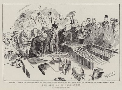 Die Eröffnung des Parlaments von Sydney Prior Hall