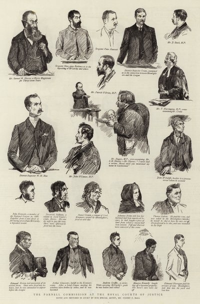 Die Parnell-Kommission am Royal Courts of Justice von Sydney Prior Hall