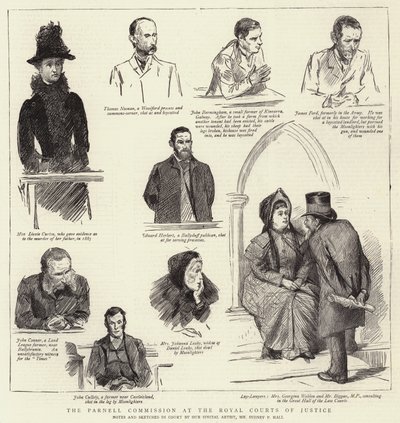 Die Parnell-Kommission am Royal Courts of Justice von Sydney Prior Hall