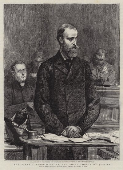 Die Parnell-Kommission am Royal Courts of Justice von Sydney Prior Hall