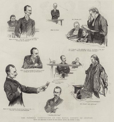 Die Parnell-Kommission am Royal Courts of Justice von Sydney Prior Hall