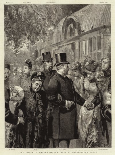 Gartenparty des Prinzen von Wales im Marlborough House von Sydney Prior Hall